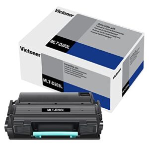 victoner compatible toner cartridge replacement for samsung 203 203l mlt-d203l mlt-d203s for samsung proxpress m3870fw m4020nd m3820dw m3320nd m3370fd m4070fr toner printer (black, 1-pack)