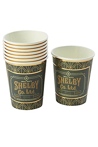 Smiffys Officially Licensed Peaky Blinders Tableware, Party Cups x8