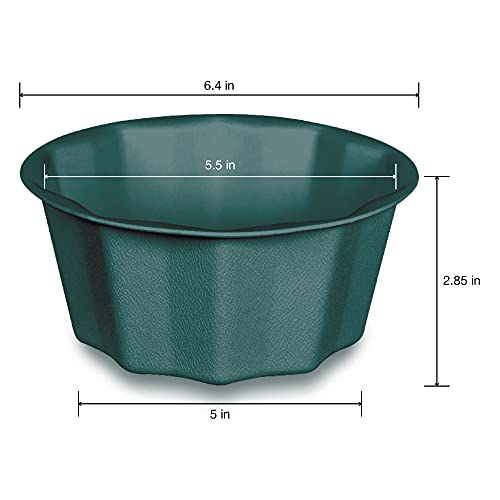 FloraCraft Plastic Design Container 2.85 Inch x 6.4 Inch Green