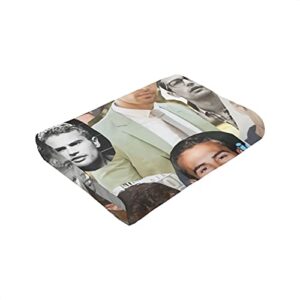 Blanket Theo James Soft Flannel Fleece Throw Blanket Soft Flannel All-Season Room Decoration Carpets (50"x40")