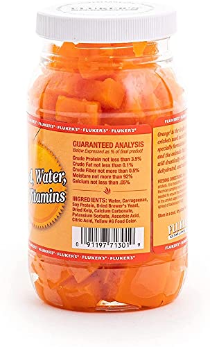 Fluker's Orange Cube Complete Cricket Diet 12oz - Includes Attached DBDPet Pro-Tip Guide