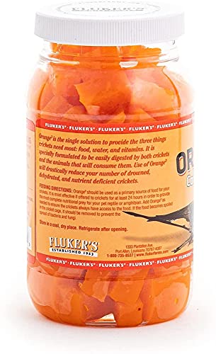 Fluker's Orange Cube Complete Cricket Diet 12oz - Includes Attached DBDPet Pro-Tip Guide