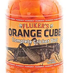 Fluker's Orange Cube Complete Cricket Diet 12oz - Includes Attached DBDPet Pro-Tip Guide