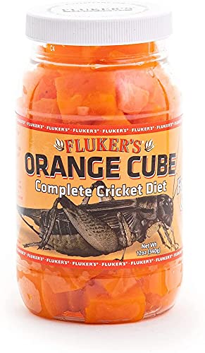 Fluker's Orange Cube Complete Cricket Diet 12oz - Includes Attached DBDPet Pro-Tip Guide