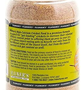 Fluker's High Calcium Cricket Diet 11.5oz - Includes Attached DBDPet Pro-Tip Guide