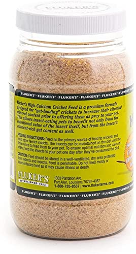 Fluker's High Calcium Cricket Diet 11.5oz - Includes Attached DBDPet Pro-Tip Guide