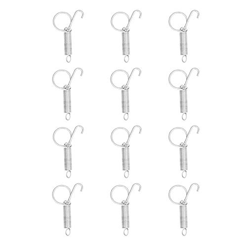 20Pcs Rabbit Cage Door Fixing Plate Metal Finger Spring Lock Hook Multifunctional Cage Door Spring Hook Used to Fix Rabbit Pet Cage Door Farm (Large)