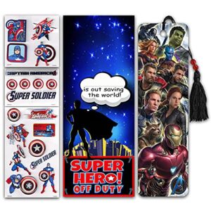 Avengers Lunch Box For Boys, Kids - Bundle with Avengers Lunch Container Kit, Bracelets, Stickers, More