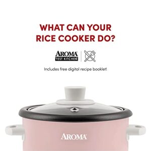 Aroma Housewares 4-Cups (Cooked) / 1Qt. Rice & Grain Cooker (ARC-302NGP), Pink