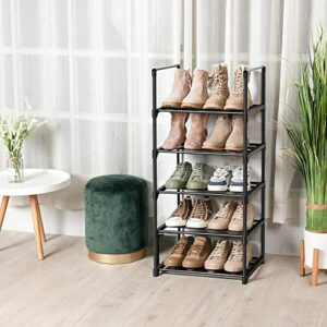 OYREL Shoe Rack, Sturdy Metal Shoe Rack Organizer,Narrow Shoe Rack,Shoe Racks for Closets,Shoes Rack,Shoe Stand,Shoe Shelf