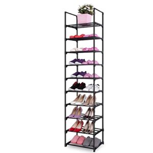 OYREL Shoe Rack, Sturdy Metal Shoe Rack Organizer,Narrow Shoe Rack,Shoe Racks for Closets,Shoes Rack,Shoe Stand,Shoe Shelf