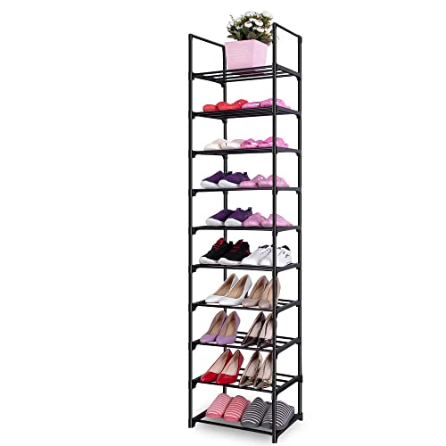 OYREL Shoe Rack, Sturdy Metal Shoe Rack Organizer,Narrow Shoe Rack,Shoe Racks for Closets,Shoes Rack,Shoe Stand,Shoe Shelf