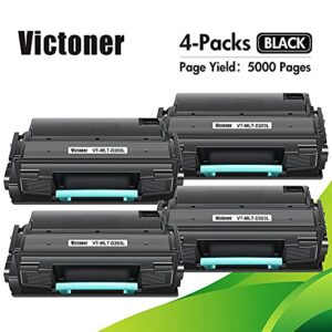 VICTONER Compatible Toner Cartridge Replacement for Samsung 203 203L MLT-D203L MLT-D203S for Samsung ProXpress M3870FW M4020ND M4070FR M3370FD M3320ND M3820DW Toner Printer (Black, 4-Pack)