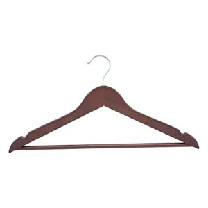 amazon basics wood suit clothes hangers - cherry, 30-pack