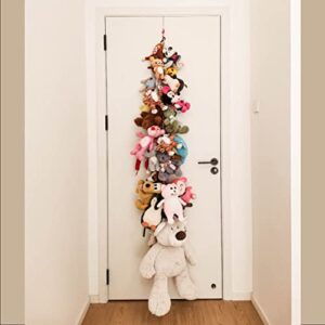 Acrylic Chain for Stuffed Animal Storage. Colorful Multiuse Toy Storage Organizer.One 6 Feet Length Colorful Acrylic Chain, “S” Hook,Door Hook and 20 Clips.