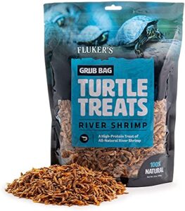 fluker's grub bag turtle treat - river shrimp 12oz - includes attached dbdpet pro-tip guide