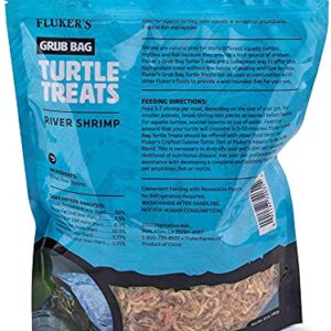 Fluker's Grub Bag Turtle Treat - River Shrimp 12oz - Includes Attached DBDPet Pro-Tip Guide