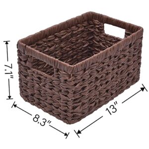 GRANNY SAYS Bundle of 2-Pack Wicker Baskets & 3-Pack Wicker Storage Baskets