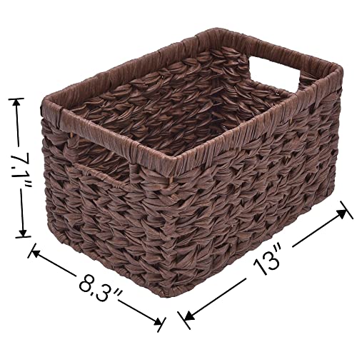 GRANNY SAYS Bundle of 2-Pack Wicker Baskets & 3-Pack Wicker Storage Baskets