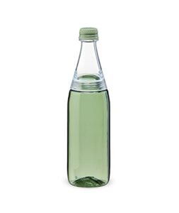 aladdin fresco twist & go water bottle 0.7l sage green – two-way leakproof lid for easy filling and cleaning - carbonated beverage friendly - bpa-free - smooth drinking spout - dishwasher safe