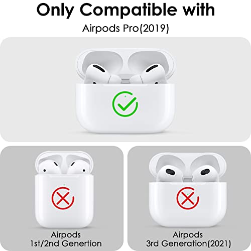 Case for Airpods Pro, Filoto Cute Cartoon Bag Apple Airpod Pro Cover for Women Girls, Silicone Stylish Funny Case for Air Pod Pro Wireless Charging Case Accessories (Black)