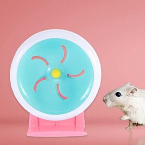 TDDGG 1 PC Hamster Silent Exercise Delicate Pet Plaything Plastic Spinning Running Wheel for Hedgehog Hamster Gerbil Pet Mice