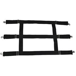tinkare stall guard for horse stable gate with adjustable straps and 2" nylon webbing allow air flow