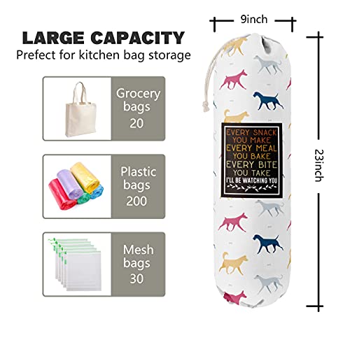 Funny Grocery Bags Holder Organizer For Shopping Bags, Wall Mount Plastic Bags Storage Container Dispensers, Every Snack You Make Every Bite You Take, Gift For The Preferred Family And Friends