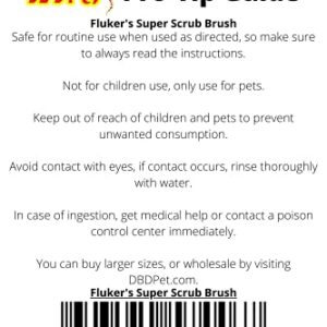 DBDPet Fluker's Super Scrub Brush with Organic Reptile Habitat Cleaner - Includes Attached Pro-Tip Guide