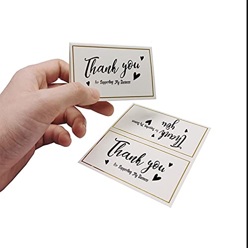 50 Pack Tent Cards with Gold Foil Border for Weddings, Banquets, Events, 2 x 3.5 Inches