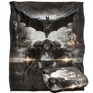 batman arkham knight poster officially licensed silky touch super soft throw blanket 50" x 60"