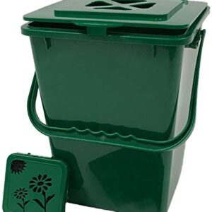 Exaco ECO 2000-NP Kitchen Compost Pail, 2.4 Gallon, Green