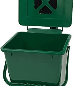 Exaco ECO 2000-NP Kitchen Compost Pail, 2.4 Gallon, Green