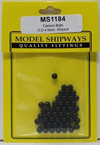 model shipways cannonballs, 4.5mm 40 pack