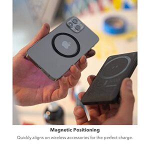 mophie Snap Adapter, Compatible with MagSafe, Qi-Enabled Devices & Snap/Snap+ Wireless Accessories, Includes 2 Metallic Rings for Versatile Magnetic Mounting, Works with Android, Apple, Google Phones