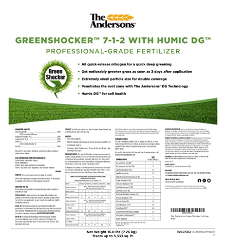 The Andersons Green Shocker 7-1-2 Fertilizer with Humic DG 16 lb Bag