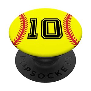 softball jersey number #10 popsockets swappable popgrip
