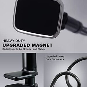 Debranded Products Magnetic Gooseneck Phone Holder Mount - Heavy Duty Magnetic Stand, Phone Accessories for Bed, Desk, Heavy Duty Magnet and Long Arm, Overhead Stand, Compatible with All Smartphones