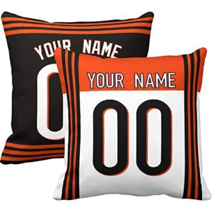 antking throw pillow 2 packs custom any name and number for men youth boy gift