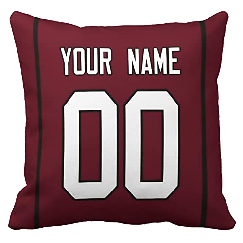 Throw Pillow 2 Packs Custom Any Name and Number for Men Youth Boy Gift