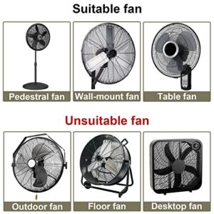 ELONGRIVER Industrial Fan Cover, Waterproof & Dustproof Cover for Wall Mount Fan, Pedestal Fan and Outdoor Fans in Heavy Duty Polyester