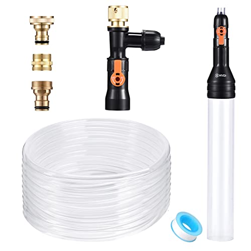 enomol Gravel Vacuum for Aquarium Water Changer Fish Tank Cleaning Tools,Siphon Universal Quick Pump Aquarium Water Changing (30ft)