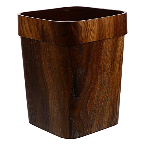 NUOBESTY Trash Can Wastebasket Plastic Garbage Can Recycling Bin for Home Kitchen Bedroom Living Room Bathroom Office Coffee