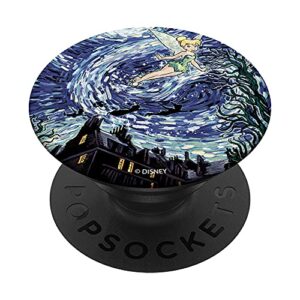 disney peter pan tinkerbell starry night flight popsockets swappable popgrip