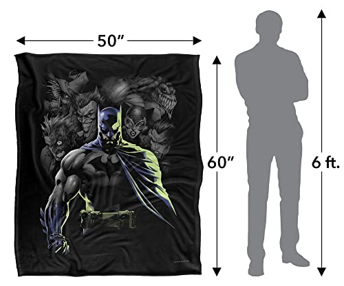 Batman Villains Unleashed Officially Licensed Silky Touch Super Soft Throw Blanket 50" x 60"