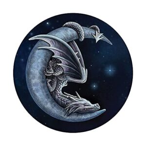 Baby Dragon Sleeps On The Moon PopSockets Swappable PopGrip