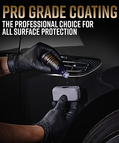 Adam's Advanced Graphene Ceramic Coating (60ml) - 10H Graphene Coating for Car Detailing Professionals | 9+ Years of Protection & Patented UV Glow Technology | Apply After Car Wash & Paint Correction