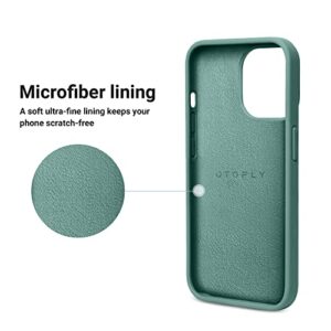 OTOFLY Designed for iPhone 13 Pro Max Phone Case, Silicone Shockproof Slim Thin Phone Case for iPhone 13 Pro Max 6.7 inch (Midnight Green)