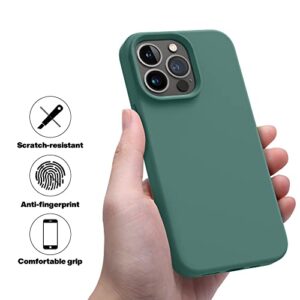 OTOFLY Designed for iPhone 13 Pro Max Phone Case, Silicone Shockproof Slim Thin Phone Case for iPhone 13 Pro Max 6.7 inch (Midnight Green)