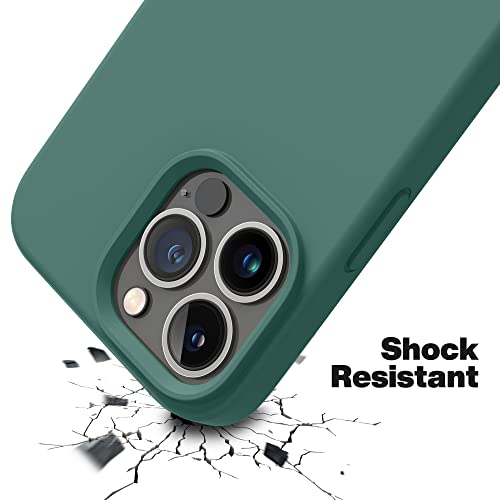 OTOFLY Designed for iPhone 13 Pro Max Phone Case, Silicone Shockproof Slim Thin Phone Case for iPhone 13 Pro Max 6.7 inch (Midnight Green)